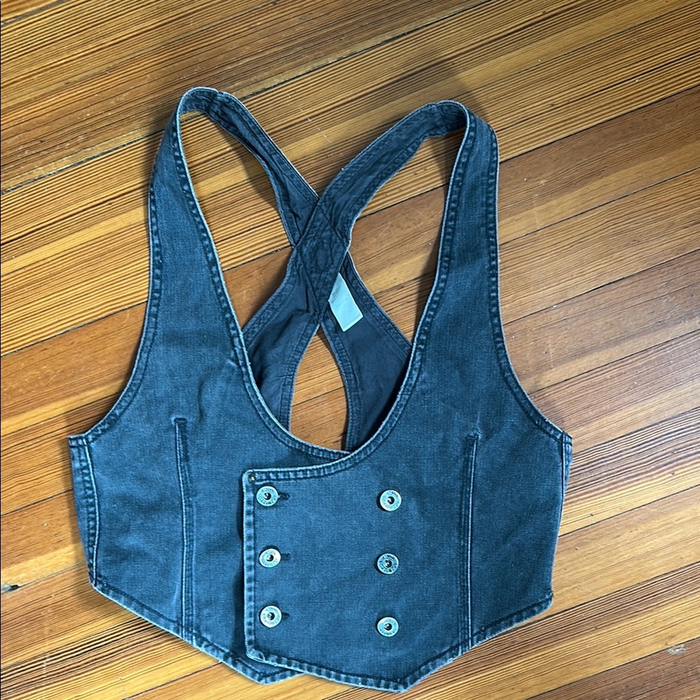Diesel Grey Denim Vest